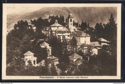 Cartolina Domodossola, Il Monte Calvario colle Stazioni