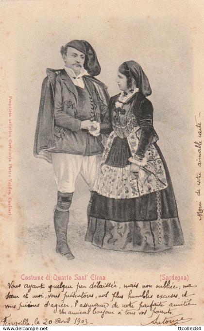 CPA-ITALIE-ITALIA-SARDEGNA-Costume di Quarto Sant'Elena