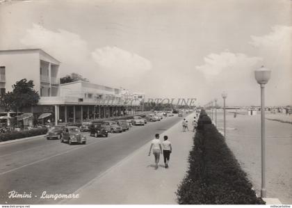 RIMINI - Lungomare 1954