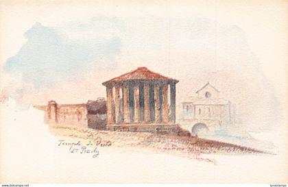 A935 Italy Rome Roma Temple of Vesta litho postcard