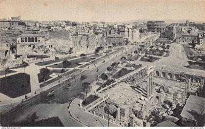 B569 Italy Roma Rome Via dell'Impero vintage postcard