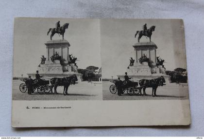 Rome, Roma, monument de Garibaldi, Italie