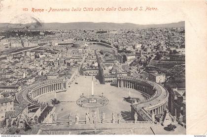 A651 Italy Rome Rome 1910 Vatican Panorama Citta dalla Cupola S Pietro postcard