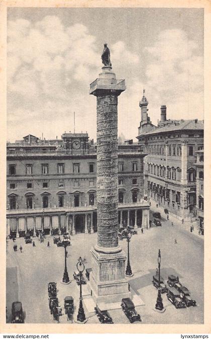 A654 Italy Rome Roma Piazza Colonna vintage postcard