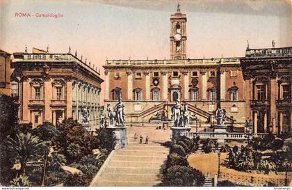 B027 Italy Roma Rome Campidoglio vintage postcard