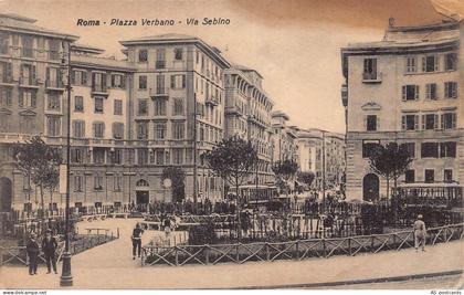 B583 Italy Rome Roma Plazza Verbano Via Sebino postcard