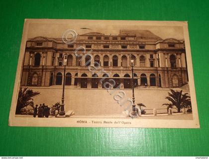 Cartolina Roma - Teatro Reale dell' Opera 1930
