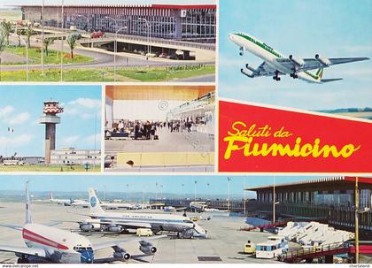 Cartolina - Saluti da Fiumicino - Vedute diverse - 1970 ca.