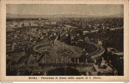 CPA Roma Panorama di Roma dalla cupola di