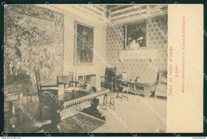 Roma Città Mostre Retrospettive Sala Uomo d'Armi cartolina MX2571