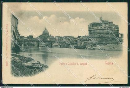 Roma Città Ponte Castel Sant'Angelo Rilievo Stengel 11008 cartolina MX2066