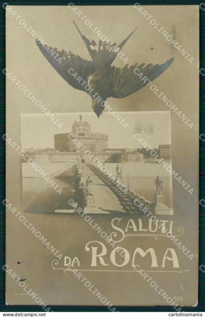 Roma Città Saluti da Castel Sant'Angelo Foto cartolina MX1627