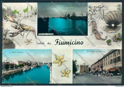 Roma Fiumicino ABRASA Foto FG cartolina MV1949