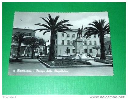 Cartolina Battipaglia ( Salerno ) - Piazza della Repubblica 1957