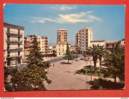 Cartolina - Battipaglia ( Salerno ) - Piazza della Repubblica - 1965