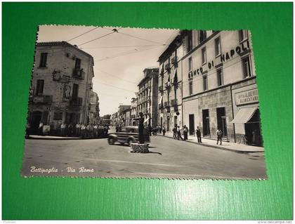 Cartolina Battipaglia - Via Roma 1956
