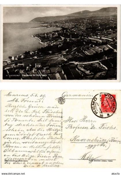 CPA SAN REMO Panorama da Capo Verde ITALY (532619)