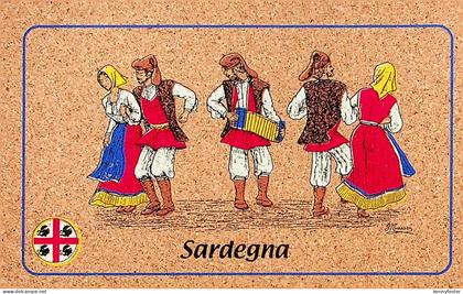 Sardegna - Costumi - Karte aus Kork