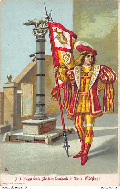 Italia - SIENA - Montone - I 17 Paggi delle Storiche Contrade di Siena