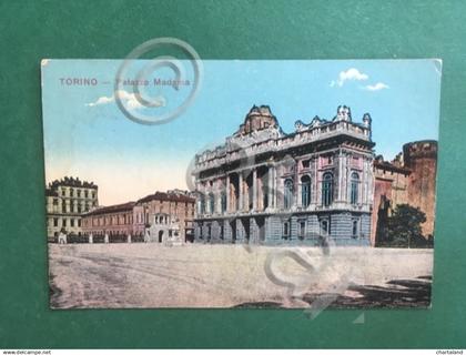 Cartolina Torino - Palazzo Madama - 1917