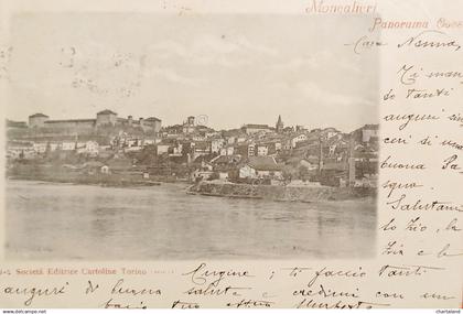 Cartolina - Moncalieri - Panorama Ovest - 1900