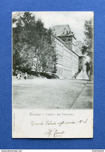 Cartolina Torino - Castello del Valentino - 1901