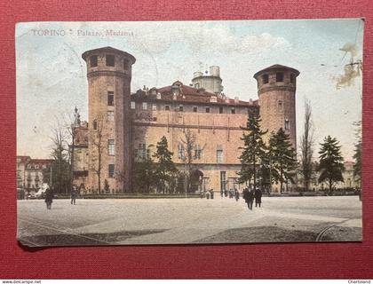 Cartolina - Torino - Palazzo Madama - 1915