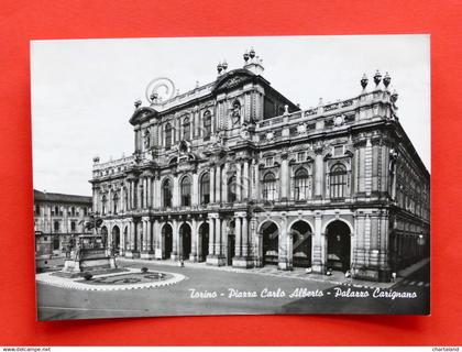 Cartolina Torino - Piazza Carlo Alberto - Palazzo Carignano - 1960 ca.