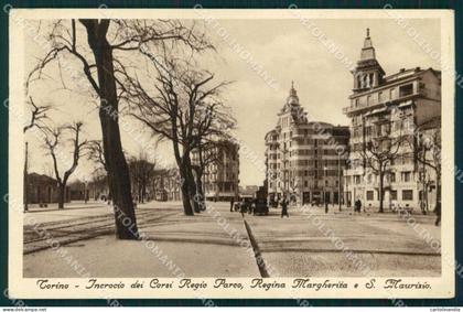 Torino Città Incrocio Corsi San Maurizio Regina Margherita cartolina MZ8023