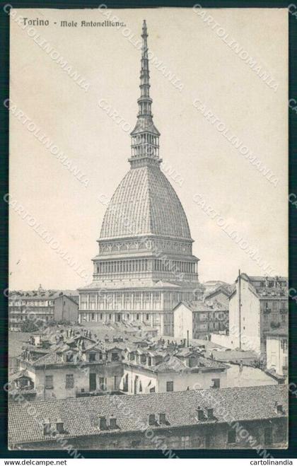 Torino Città Mole Antonelliana Brunner 4620 PIEGHINA cartolina MZ8230