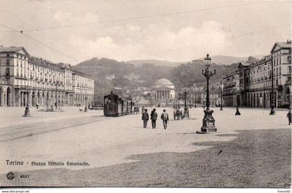 italie. torino. piazza vittorio emanuele