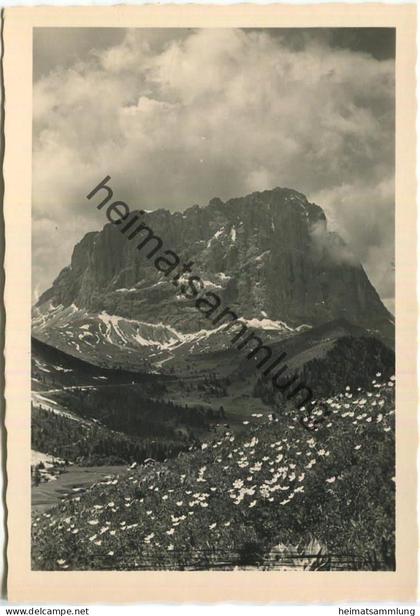 Il Sassolungo Gardena - Der Langkofel Gröden - Foto-AK Grossformat 40er Jahre - Photo Wolfram Knoll - Verlag J. F. Amonn