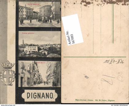 567093,tolle AK Udine Dignano Wappen Friuli Venezia Giulia