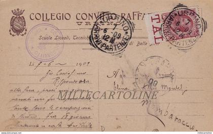 URBINO: Collegio Convitto "Raffaello" - testatina  1909