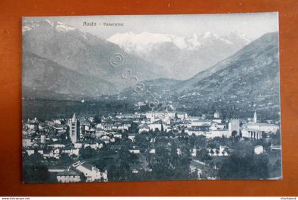 Cartolina Aosta (Val d'Aosta) - Panorama - 1930 ca.