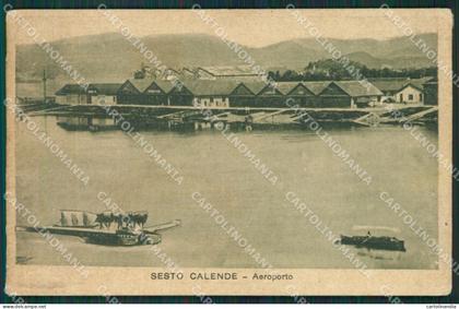 Varese Sesto Calende Idrovolante Aeroporto cartolina QK6223