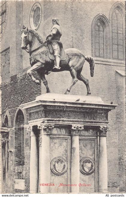 B653 Italy Venezia Venice Monumento Colleoni vintage postcard
