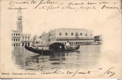 Italie Italie Venezia CPA Panorama con Gondola
