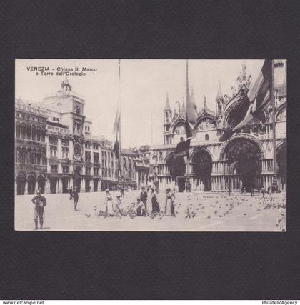 ITALY, Postcard, Venice, St Mark's Basilica & Clocktower, Unused