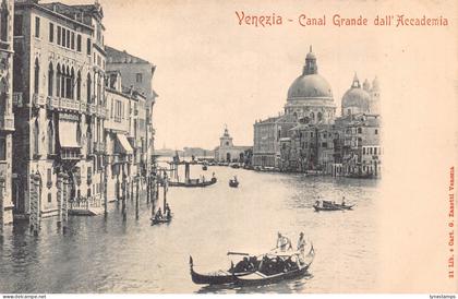 Italy Venice Venezia Canal Grande dall'Accademia Gondolas postcard