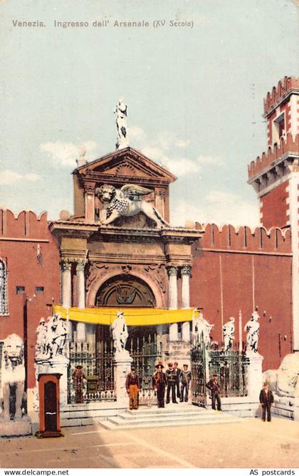 B652 Italy Venezia Venice Ingresso dell Arsenale vintage postcard