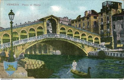 Italie - Italia - Venezia - Venice - Ponte di Rialto CPA