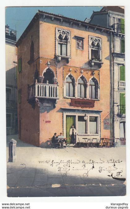 Venice old postcard travelled 1927 Feldbach pmk b190401