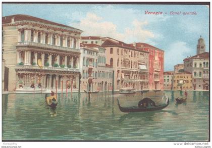 Venice Venezia Canal grande old unused postcard bb151020