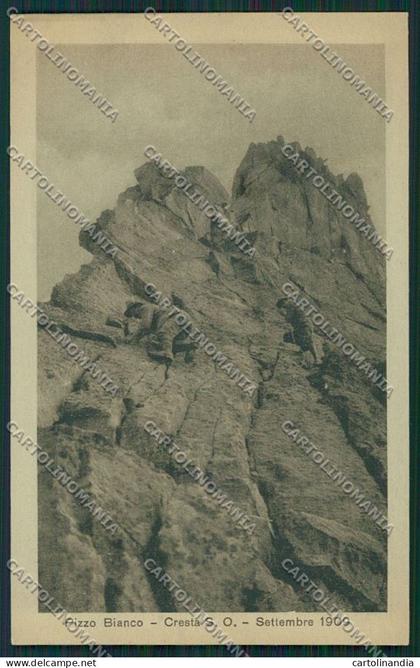 Verbania Pizzo Bianco Ascensione Cresta Sud Ovest Alpinismo cartolina ZC2386
