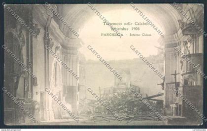 Vibo Valentia Parghelia Terremoto cartolina MV8836