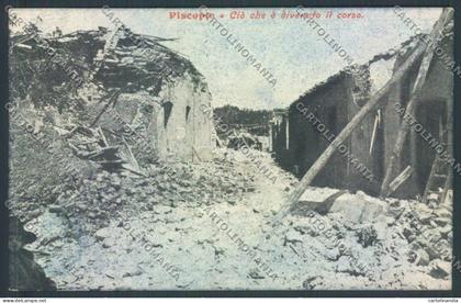 Vibo Valentia Piscopio Terremoto cartolina ZB2756