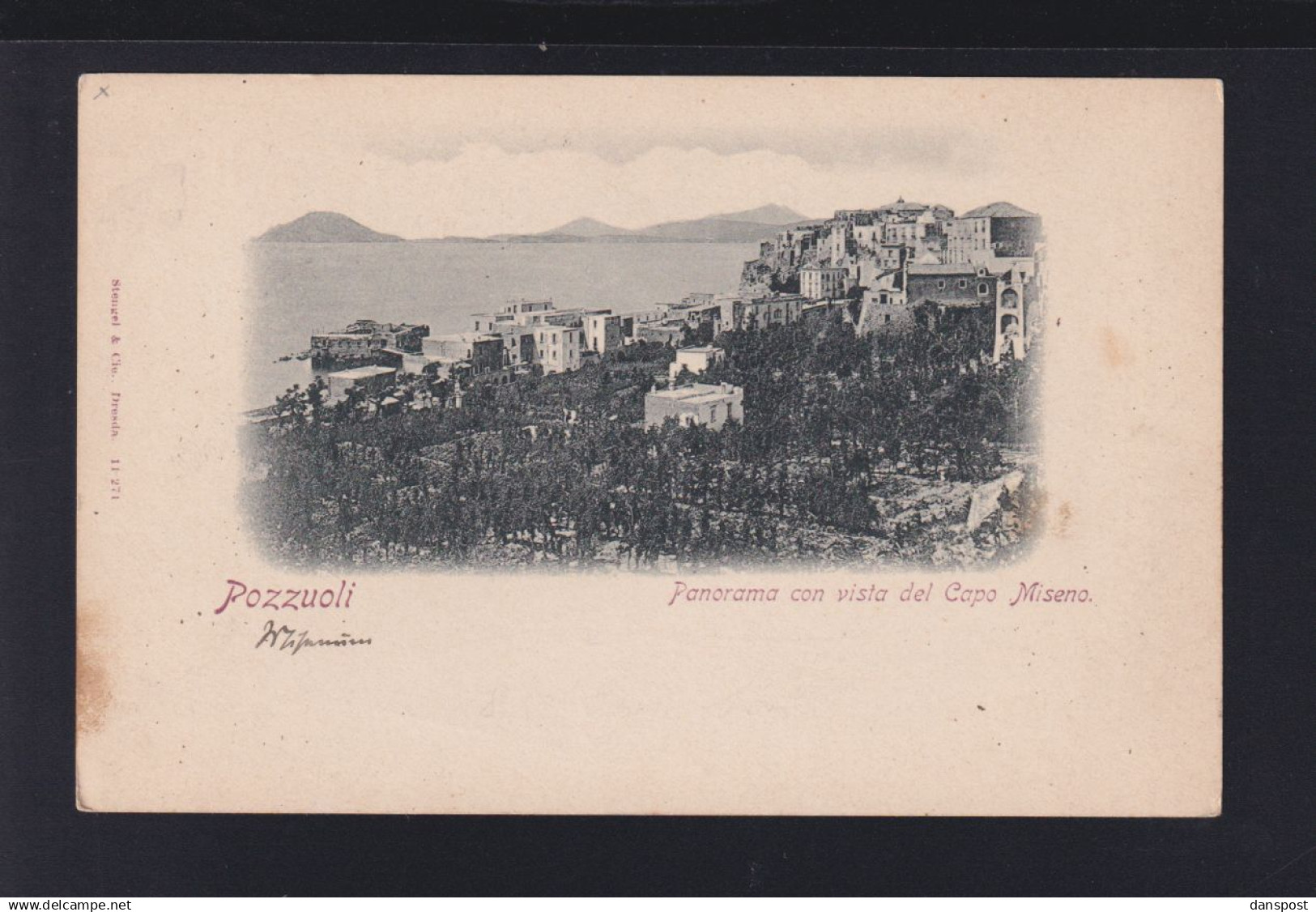 Italien Italia AK Pozzuoli Panorama con vista del Capo Miseno