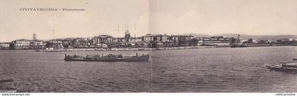 # CIVITAVECCHIA: CARTOLINA DOPPIA- PANORAMA