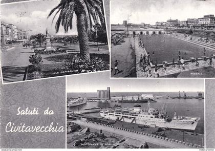 # CIVITAVECCHIA: SALUTI DA   - 1958